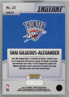Shai Gilgeous-Alexander 2025 Panini Instant NBA Champions Series Mint Card #20
