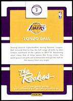 Lonzo Ball 2017 2018 Donruss The Rookies Series Mint Card #2
