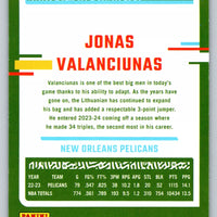 Jonas Valanciunas 2023 2024 Donruss Green Laser Series Mint Card #180