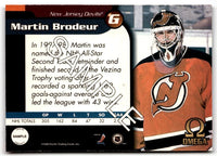 Martin Brodeur 1998 1999 Pacific Omega SAMPLE Series Card
