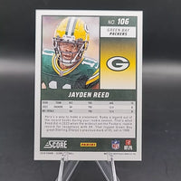 Jayden Reed 2024 Panini Score Green Series Mint Card #106