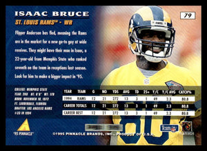 Isaac Bruce 1995 Pinnacle Series Mint Card #79