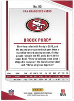Brock Purdy 2024 Panini Donruss Elite Series Mint Card #95
