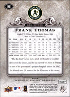 Frank Thomas 2008 UD A Piece of History Series Mint Card #98
