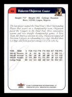 Hakeem Olajuwon 2001 Fleer Greats of the Game Mint Card #29
