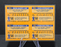 Gant, Murray, Stewart, Fisk 1991 Topps Cracker Jack Panel Card
