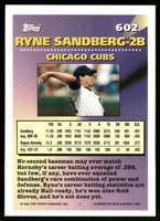 Ryne Sandberg 1994 Topps Series Mint Card #602
