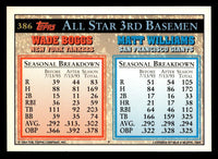 Matt Williams / Wade Boggs 1994 Topps Series Mint Card #386
