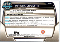 Dereck Lively II 2022 2023 Bowman University Chrome Mint Card #100
