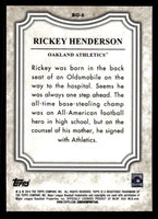 Rickey Henderson 2014 Topps Before They Were Great Series Mint Card #BG-8
