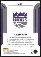 De'Aaron Fox 2023 2024 Donruss Franchise Features Series Mint Card #24
