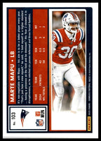 Marte Mapu 2025 Donruss Red Press Proof Mint Rated Rookie Card #103

