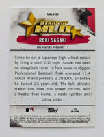 Roki Sasaki 2025 Topps Stars Of MLB Series Mint Rookie Card #SMLB53
