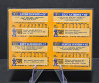 Dawson, Saberhagen, Anthony, Dunston 1991 Topps Cracker Jack Panel Card

