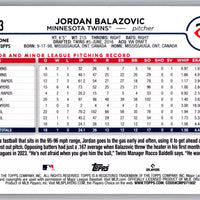 Jordan Balazovic 2024 Topps Mint Rookie Card #263