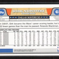 Dirk Nowitzki 2008 2009 Topps Series Mint Card #41