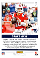 Drake Maye 2025 Score Throw Backs Series Mint Insert Card #3
