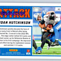 Aidan Hutchinson 2024 Score Sack Attack Series Mint Card #6