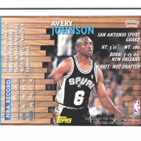 Avery Johnson 1996 1997 Topps Season's Best Dish Men Card #13