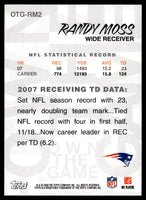 Randy Moss 2008 Topps Own The Game Series Mint Card #OTG-RM2

