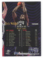 Chris Webber 1998 1999 Flair Showcase Row 1 Series Mint Card #67
