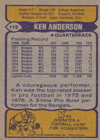 Ken Anderson 1979 Topps Series Mint Card #115
