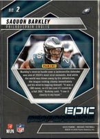 Saquon Barkley 2025 Panini Mosaic Epic Performers Series Mint Card #2
