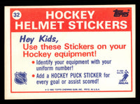 New York Islanders 1985 1986 Topps Sticker #32

