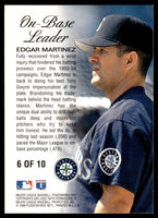 Edgar Martinez 1996 Fleer Ultra On Base Leader Series Mint Card #6
