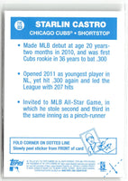 Starlin Castro 2012 Topps Archives 1977 Cloth Sticker Series Mint Card #77C-SCA
