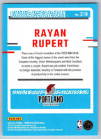 Rayan Rupert 2023 2024 Donruss Rated Rookie Series Mint Card #218
