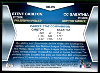 Steve Carlton and CC Sabathia 2011 Topps Diamond Duos Series Mint Card  #DD-CS
