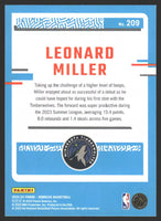 Leonard Miller 2023 2024 Donruss Rated Rookie Series Mint Card #209
