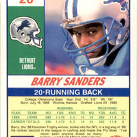 Barry Sanders 1990 Score Series Mint Card #20