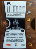 Tim Duncan 2006 2007 Fleer EX Clear Acetate Mint Card #35
