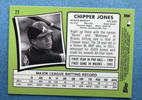 Chipper Jones 2012 Topps Archives Gold Foil Series Mint Card #77
