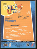 Marc-Andre Fleury 2009 2010 Collector's Choice Stick Um's Card #SU24
