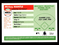 Mickey Mantle 2008 Topps Mickey Mantle Home Run History Series Mint Card #MHR232
