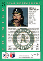 Dennis Eckersley 1993 O-Pee-Chee Premier Star Performers Series Mint Card #22
