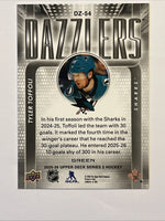 Tyler Toffoli 2025 2026 Upper Deck Green Dazzlers Series Mint Card #54
