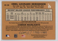 Orel Hershiser 2005 Donruss 1985 Reprints Series Mint Card #D-12
