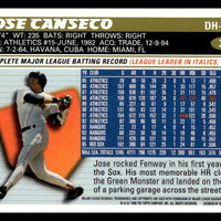 Jose Canseco 1996 Topps Series Mint Card #362