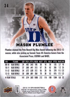 Mason Plumlee 2013 2014 SP Authentic Series Mint Card #34
