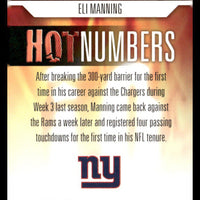 Eli Manning 2006 Flair Showcase Hot Numbers Series Mint Card #HN12