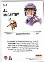 J.J. McCarthy 2024 Panini Contenders Rookie Stallions Series Mint Card #9
