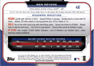 Ben Revere 2015 Bowman Silver Ice Series Mint Card  #46