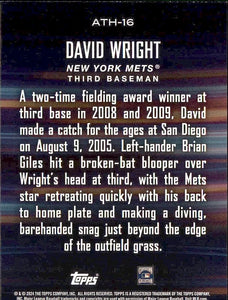 David Wright 2024 Topps Around the Horn Mint Card #ATH-16