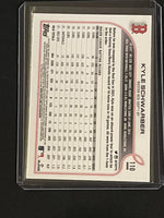 Kyle Schwarber 2022 Topps Chrome Prizm Refractor Series Mint Card #110
