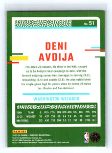 Deni Avdija  2023 2024 Donruss Green Laser Series Mint Card #51