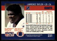 Lawrence Taylor 1990 Pro Set Series Mint Card #231
